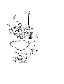 Oil pan/lubrication Diagram and Parts List for SV600S-0010  Kohler Engine