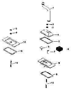 Breather and vent Diagram and Parts List for M20QS-49634  Kohler Engine