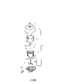 Air intake Diagram and Parts List for CV15S-41572  Kohler Engine