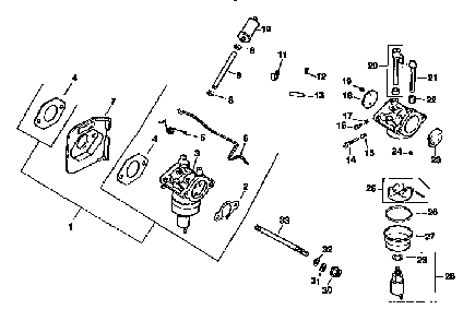 Fuel system Diagram and Parts List for CV15S-41566  Kohler Engine