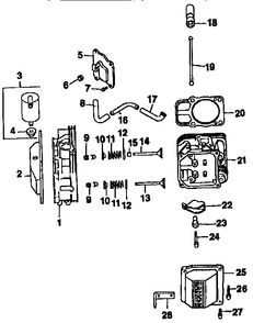 Part Location Diagram of 24 411 04 Kohler DISCONTINUED