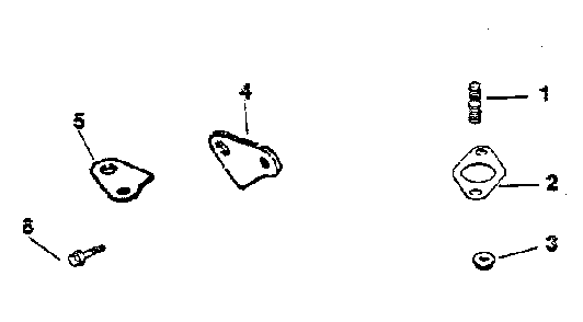 Exhaust Diagram and Parts List for CV125S-1438  Kohler Engine