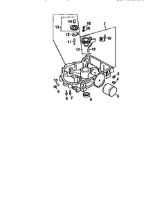 Oil Pan/Lubrication Diagram and Parts List for CV22S-67529  Kohler Engine