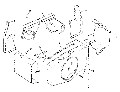 Baffles & shroud Diagram and Parts List for MV18S-24665  Kohler Engine