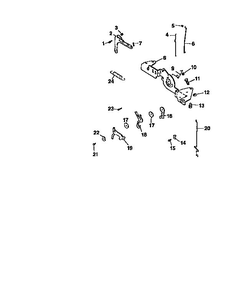 Engine Controls Diagram and Parts List for CV22S-67529  Kohler Engine