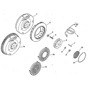 Part Location Diagram of 4102547 Toro Flywheel