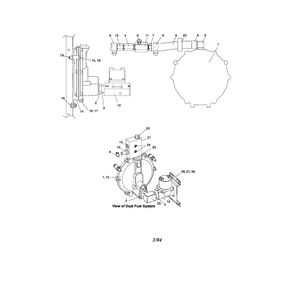 Fuel System Diagram and Parts List for 85-12RES  Kohler Generator