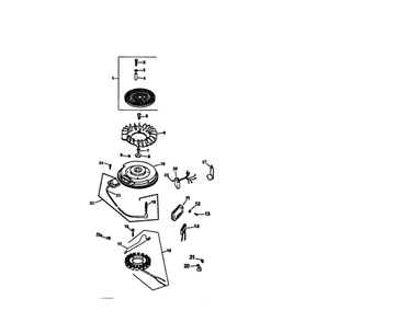 Ignition / Electrical Diagram and Parts List for CV22S-67551  Kohler Engine