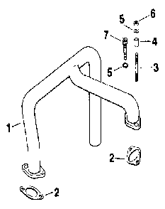Exhaust Diagram and Parts List for M20QS-49622  Kohler Engine