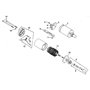 Group 11 Electric Start Diagram and Parts List for MV8-301500TO301532  Kohler Engine