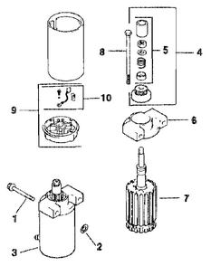 Starting System Diagram and Parts List for CV14S-1445  Kohler Engine