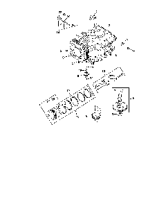 Crankcase Diagram and Parts List for CV492S-PS-27531  Kohler Engine