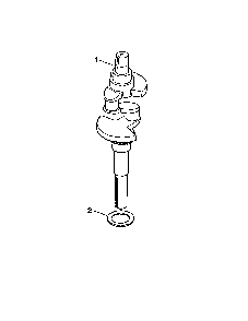 Crankshaft Diagram and Parts List for MV18-PS58560  Kohler Engine