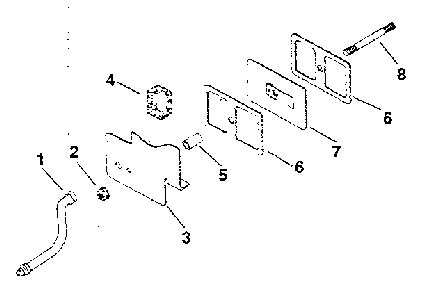 Group 3 breather & vent Diagram and Parts List for MV8-301500  Kohler Engine