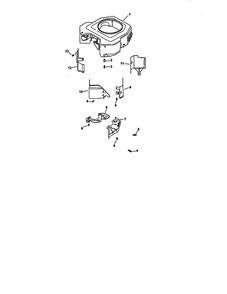 Blower Housing And Baffles Diagram and Parts List for CV22S-67544  Kohler Engine