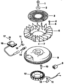 Ignition / Electrical Diagram and Parts List for CV14S-PS1451  Kohler Engine