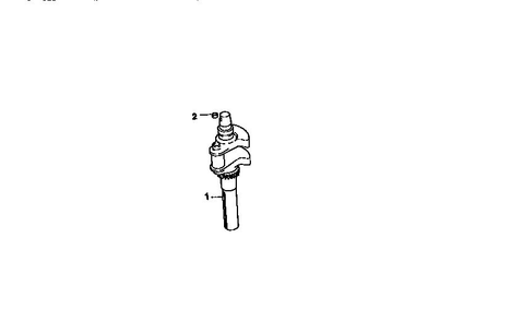 Crankshaft Diagram and Parts List for CV22S-67515  Kohler Engine