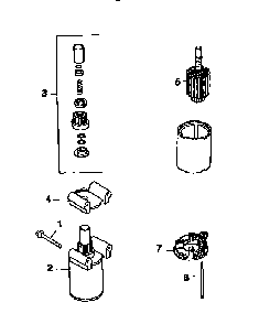 Starting system Diagram and Parts List for CV15S-41565  Kohler Engine
