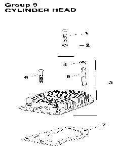 Cylinder assembly Diagram and Parts List for M8ST-301609  Kohler Engine