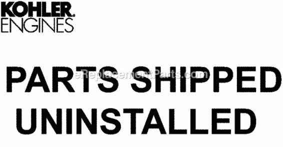 Accessories Diagram and Parts List for CH1000-2028  Kohler Engine
