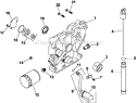 Part Location Diagram of 1203814-S Kohler Dipstick Assembly: Oil Fill