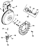 Page J Diagram and Parts List for CH11-1626  Kohler Engine