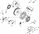 Page K Diagram and Parts List for CH13-22514  Kohler Engine