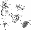 Page K Diagram and Parts List for CH13-22533  Kohler Engine