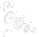 Page J Diagram and Parts List for CH11GT-16104  Kohler Engine