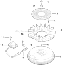 Page J Diagram and Parts List for CH13PT-22535  Kohler Engine