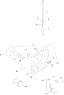 Page K Diagram and Parts List for CH13T-22525  Kohler Engine