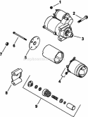 Part Location Diagram of 2509807-S Kohler Electric Starter-bendix Drive