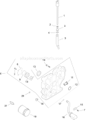 Page K Diagram and Parts List for CH11S-16136  Kohler Engine