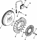 Page K Diagram and Parts List for CH15-44512  Kohler Engine
