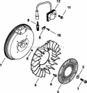 Page J Diagram and Parts List for CH15-44513  Kohler Engine