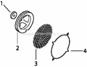 Page L Diagram and Parts List for CH15-44513  Kohler Engine