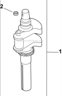 Crankshaft 1-27-12 V Diagram and Parts List for CH15-44523  Kohler Engine