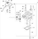 HeadValveBreather 4-27-28 Diagram and Parts List for CH15-44523  Kohler Engine