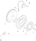 Page J Diagram and Parts List for CH15GT-44504  Kohler Engine