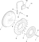 Page J Diagram and Parts List for CH15T-44512  Kohler Engine