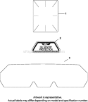 Part Location Diagram of 2411307-S Kohler Decal, 18 Hp