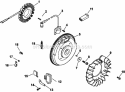 Page K Diagram and Parts List for CH18-62619  Kohler Engine
