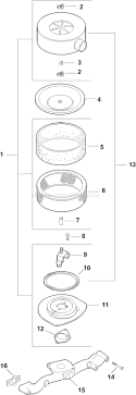 Page A Diagram and Parts List for CH22S-66551  Kohler Engine