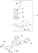 Page A Diagram and Parts List for CH22S-66558  Kohler Engine