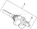 Page D Diagram and Parts List for CH22S-76571  Kohler Engine