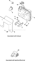 Page A Diagram and Parts List for CH23-76552  Kohler Engine