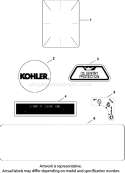 Page E Diagram and Parts List for CH23-76596  Kohler Engine