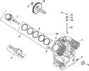 Page D Diagram and Parts List for CH23-76606  Kohler Engine