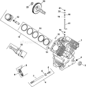 Page C Diagram and Parts List for CH23-76628  Kohler Engine