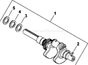 Page D Diagram and Parts List for CH25-68503  Kohler Engine